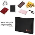 thumbnail image 4 of Fireproof Document Bag, Waterproof Fireproof Bag With Zipper For Cash, Bank File, Passports, Photos, 4 of 5