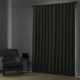 thumbnail image 3 of Half Price Drapes Smoked Truffle Bellino Textured Faux Linen Room Darkening Curtains For Bedroom & Living Room Curtains(1 Panel), Curtains 84 Inches Long, 50W X 84L, 3 of 12
