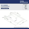 thumbnail image 3 of DreamLine SlimLine 34 in. D x 60 in. W x 2 3/4 in. H Left Drain Single Threshold Shower Base in Black, 3 of 5