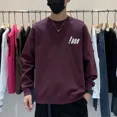 thumbnail image 3 of Sudadera de cuello redondo y cuello redondo de estilo Harajuku para hombre, jersey de algodón de lujo de estilo coreano, de alta calidad, barata, de una pieza, 3 of 5