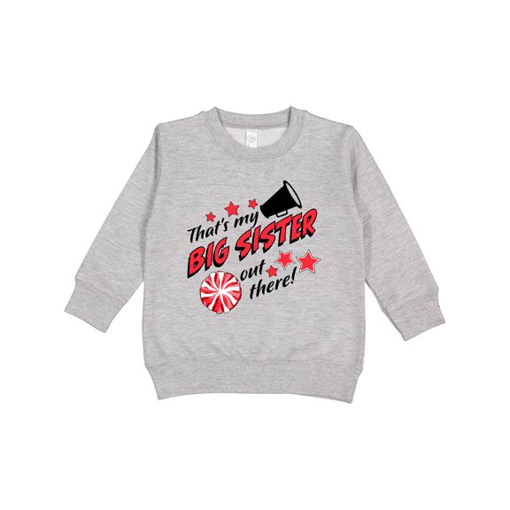 Inktastic Thats My Big Sister out There-cheerleading Toddler Sweatshirt