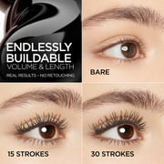 LOreal Paris Paradise Big Deal Mascara Washable, Buildable, Black Brown, 0.33 fl oz