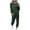 Olive Green, variant on Aoochasliysweat Suits for Womens 2 Piece Clothes Women Loose Two-piece Sets Solid Long Sleeve Tops Vest Casual Pants Sweatsuit