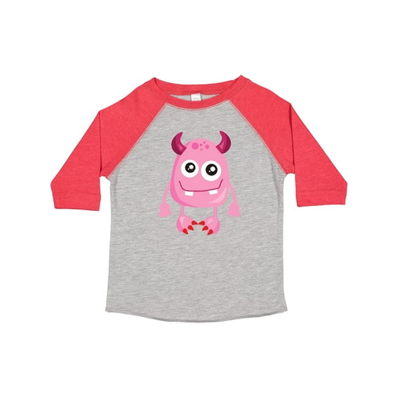 Inktastic Cute Monster, Pink Monster, Funny Monster, Horns Boys or Girls Toddler T-Shirt