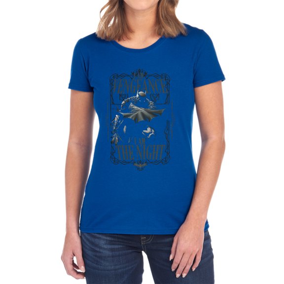 Batman I Am Women's T Shirt, Royal, Medium