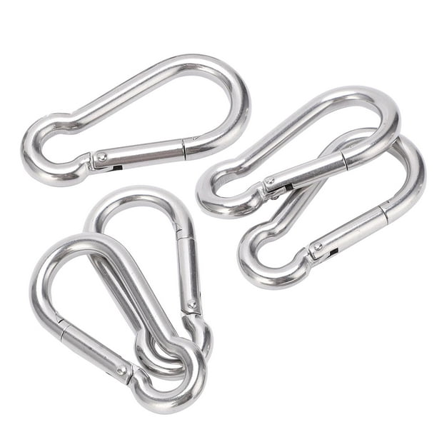 Ccdes Stainless Steel Spring Snap Hook,5pcs 70mm Carabiner Clip