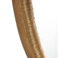 thumbnail image 6 of DecMode 33" x 33" Brown Ribbed Wall Mirror, 6 of 10