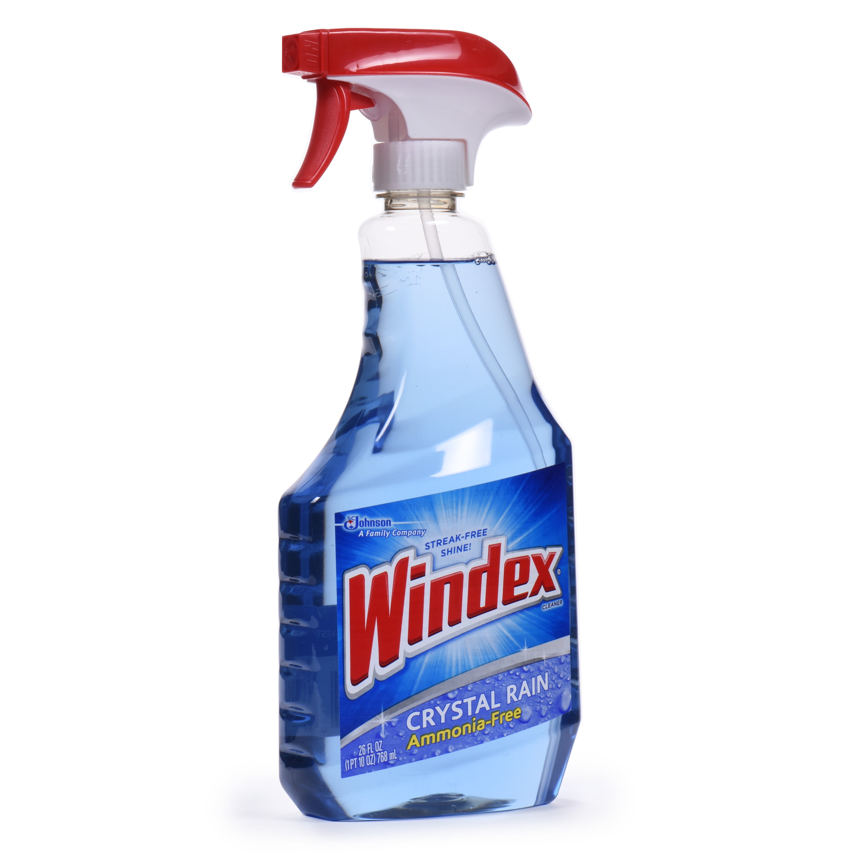 Windex Ammonia-Free Glass Cleaner Trigger Bottle, Crystal Rain