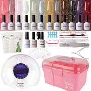 Candy Lover Gel Nail Kit with LED UV Lamp, Natural Quick Dry Long-Lasting Gel Polish, High Class 12 Colors Set, All-in-one Gel Nail Polish Kit Gift, Teen Girl Lady Women at Home Manicure Kit Clearance - Best Reviews Guide