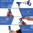 thumbnail image 3 of 4pcs Airless Paint Sprayer Tips,Paint Sprayer Spraying Machine Part for Homes Buildings Decks Fences(211,313,415,517), 3 of 5