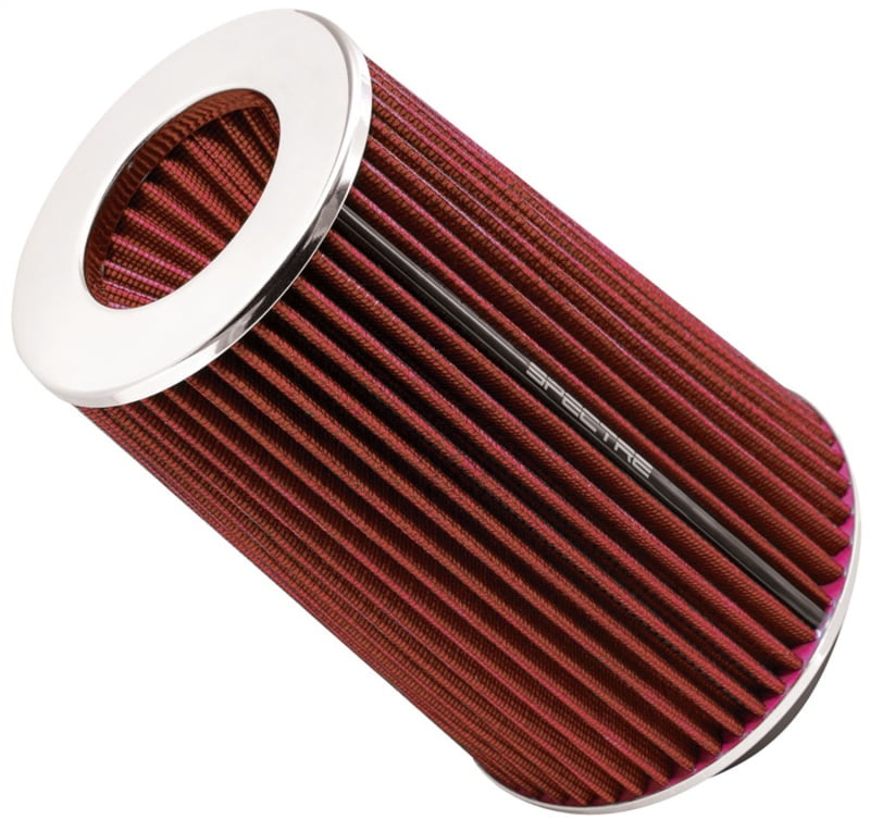 121 mm Top 152 mm Base; 4.75 in Spectre Performance 9736 Universal Clamp-On Air Filter: Round Tapered; 3 in/3.5 in/4 in Height; 6 in 102 mm/89 mm/76 mm Flange ID; 8.75 in 222 mm 