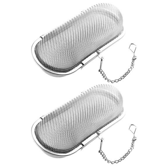 2 Pcs Tea Maker Diffuser Fine Mesh Strainer Strainers Stainless Stee Infuser Basket Loose Holder Leaf
