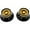 Black/Gold, variant on AxLabs Bell Knob (White Lettering) - 2 Pack Seafoam Green