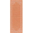 thumbnail image 2 of Mark&Day Outdoor Rugs, 2x7 Calslagen Traditional Indoor/Outdoor Bright Orange Runner Area Rug, Non Shedding Orange Carpet for Patio, Porch, Deck, Bedroom, Living Room or Kitchen (2'6" x 7'3" Runner), 2 of 6