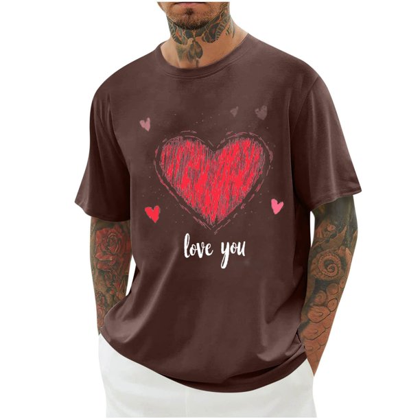 Camisas de Manga Larga para Hombres Imprimir Casual Cuello Redondo Blusa de Manga Corta, Camisas de Lino para Hombres