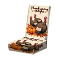 thumbnail image 2 of Hometravel Autumn Chair Covers Set, Thanksgiving Turkey Pumpkin Pattern Slipcovers, Detachable Washable Protective Covers for Dining Chairs, Party, Event Decor, 2 of 6