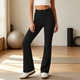 thumbnail image 5 of Women's Stretch Straight Leg Dress Work Pants Business Casual Trousers Breathable Yoga Pants, 5 of 8