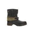 thumbnail image 2 of Love Moschino Brown  Gold Tone Embellished Biker Boots-6 for Womens, 2 of 5