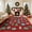 Red, variant on GlowSol 9'x12' Christmas Living Room Rug Xmas Festive Decor Rug Large Washable Area Rug Soft Low Pile Non-Slip Area Rug for Bedroom, Blue