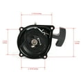 thumbnail image 2 of The ROP Shop Pull Start Recoil Starter for Suzuki 18200-04411, 1820004411 ATV Quad Rope Cord, 2 of 7