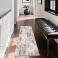 thumbnail image 2 of Washable Kitchen Runner Rug 2x5 ft, Modern Abstract Textured Kitchen Runner Rug, Non Slip Soft Low Profile Rug with PVC Backing for Kitchen Sink, Hallway & Laundry Room, 2 of 6