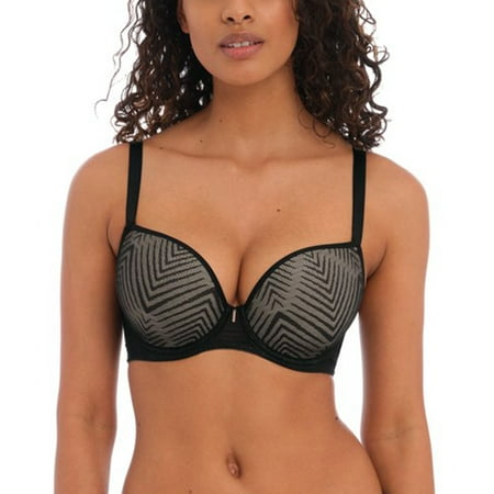 

Freya Tailored Molded Plunge Underwire T-Shirt Bra (401131) 28F Black
