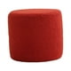 thumbnail image 2 of Reposapiés otomano redondo, reposapiés antideslizante, banco, taburete decorativo para sofá rojo, 2 of 9
