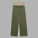 thumbnail image 5 of Negocios Pantalones Casuales para las Mujeres Más Talla Alta Cintura Pierna Recta Trabajo Capris, Corbata Delantera con Bolsillos, Poliéster Oficina Y Uso Diario, 5 of 8