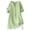 Light green, variant on Womens Summer Tops Women Solid Stand Collar Button Front 3/4 Sleeve Loose Fit Cotton Linen Casual Blouse T Shirt, Breathable Spring Summer Transition Medium Sleeve Top Orange XXL