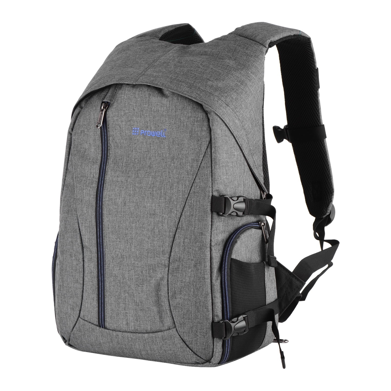 PROWELL Camera Bag Waterproof Shockproof Photography Bagpack Case with Side Pocket Detachable Dividers Inner Case for Camera Lens Walmart