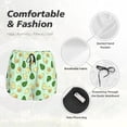 thumbnail image 4 of Bixox Women's Avocado pattern 2 in 1 Running Shorts - Lightweight Athletic Workout Gym Yoga Shorts Liner with Pockets - Medium, 4 of 7