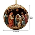 thumbnail image 6 of JilgTeok Home Essential Clearance Plastic Nativity Scene Ornaments Bulk, Religious Christmas Ornaments for Christmas Tree. Birth of Jesus Hanging Decorations, Holy Christian Gifts(3.1*3.1in), 6 of 8