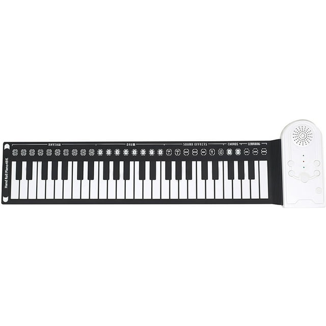 Piano Électronique Pliable 49 Touches en Silicone Clavier Portable