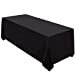thumbnail image 3 of Surmente Tablecloth 90 x 132-Inch Rectangular Polyester Table Cloth for Weddings, Banquets, or Restaurants (Black) â€¦, 3 of 4