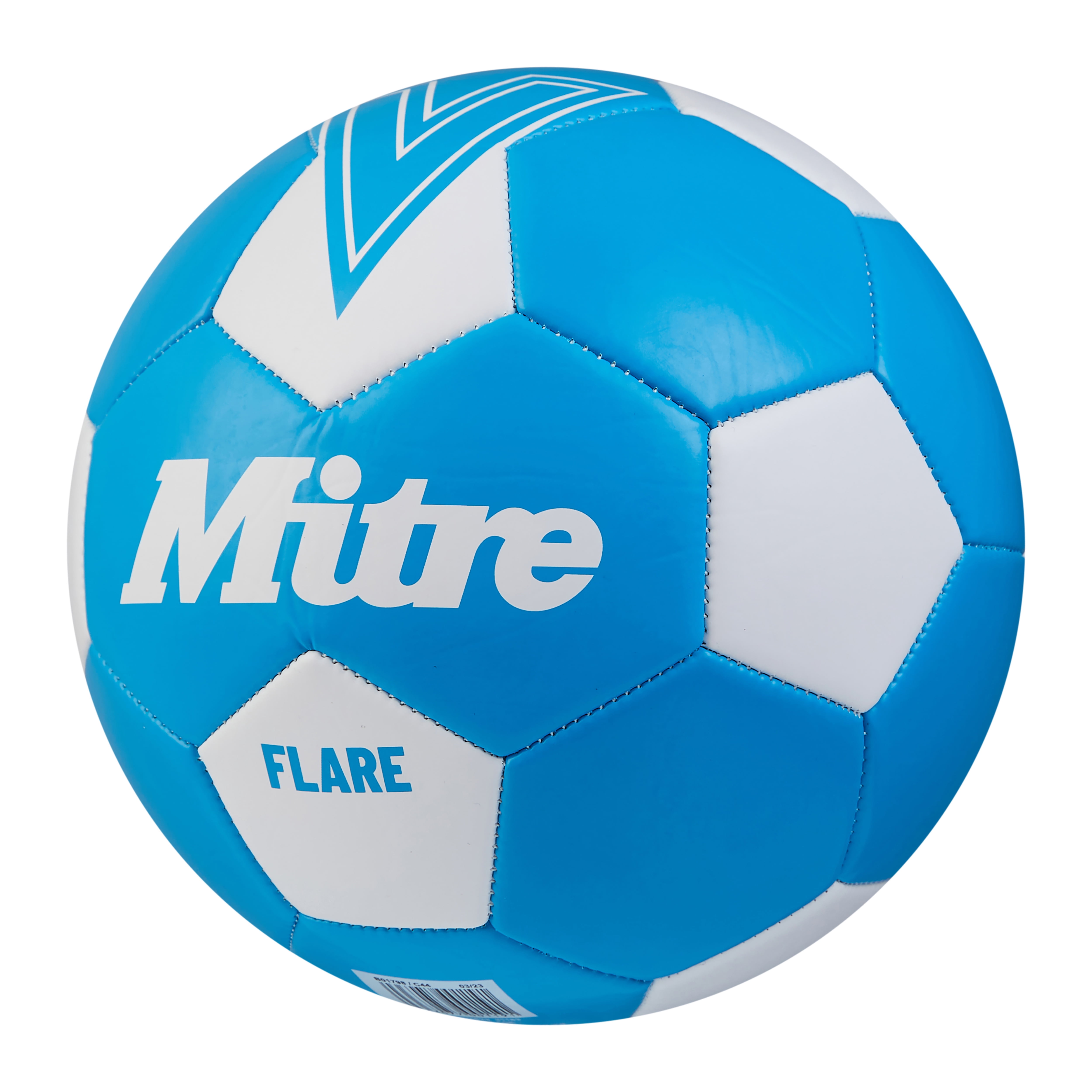 Mitre Unisex Recreation Soccer Ball - Durable Machine-Stitched 32-Panel Construction - Soft-Touch Feel - Versatile Play on Grass & AstroTurf - Available in Sizes 3, 4 & 5