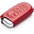 thumbnail image 3 of Vitodeco Genuine Leather Smart Key Fob Case Cover Protector for 2014-2018 Jeep Cherokee, 2013-2017 Ram 1500, 2500, 3500 (5 Buttons, Red), 3 of 6