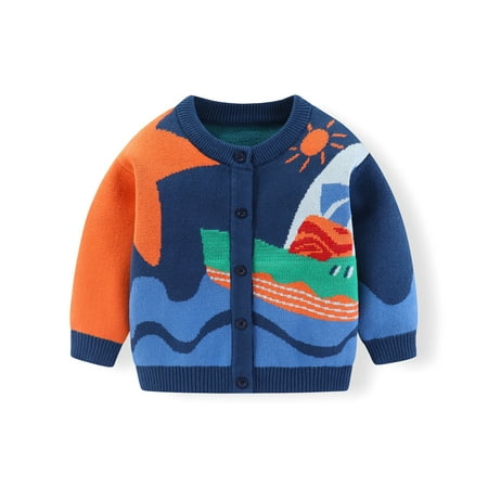 

Cartoon Printing Baby Knitted Cardigan Children s Sweater Autumn Winter Children s Knitted Cardigan Boys Dark Sweater Zip up Sweatshirt Boys Fair Isle Sweater Toddler Toddler Shawl Sweater Boy Zip up