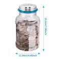 thumbnail image 2 of Inteprter Hucha caja de dinero inteligente transparente dulce regalo mano de obra fina ahorro de espacio tarro de efectivo bancos de ahorro Almacenamiento y organización del hogar GBP, 2 of 6