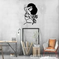 thumbnail image 5 of Craftnamesign Custom Curvy Woman With Afro Hair Metal Wall Art LED Light, 5 of 5