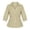 Beige, variant on Women‘s Long Sleeve Office Blouse V Neck Button Front Casual Work Top White XXXXXL