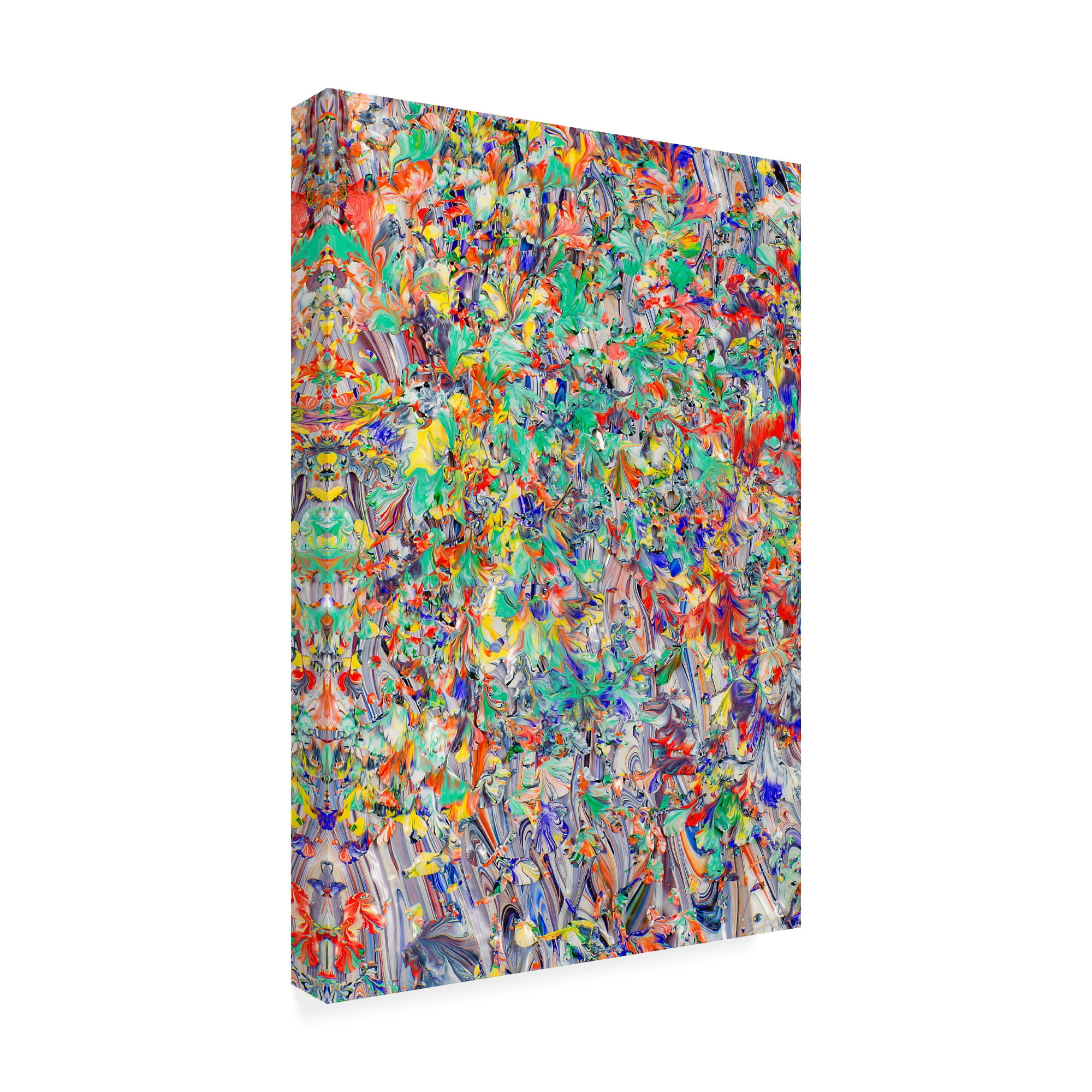Trademark Fine Art 'Abstract Splatters Lovejoy 35' Canvas Art by Mark Lovejoy
