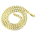 thumbnail image 2 of 14k Yellow Gold Italy Cuban Curb Solid Chain Necklace 2.6mm Wide 20 Long with Lobster Clasp, 2 of 3