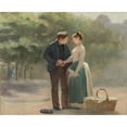 thumbnail image 3 of Roussel-Géo 14x12 Black Modern Framed Museum Art Print Titled - In the Morning (1889), 3 of 5