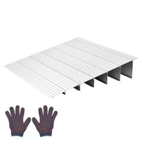 KFFKFF Aluminum Door Threshold Ramp, 6-Inch Height, 800 lbs Load Capacity, Accessibility Ramp for Home Steps, Suitable for Wheelchairs, Scooters, Power Chairs, Walkers, Bicycles, and Tricycles