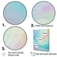 thumbnail image 3 of Designart "Gentle Azure Spectrum" Abstract Shapes Floater Framed Canvas Art Print, 3 of 5