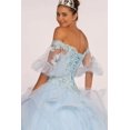 thumbnail image 3 of Women's Elizabeth K Off Shoulder Ball Gown Gl2601 Blush Pink Size 3XL, 3 of 5