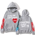 thumbnail image 1 of Sudadera con capucha de Kanye West para hombre, suéter con estampado de Lucky Me I See Ghosts, estilo Hip Hop, informal, y2k xuanjing  unisex, 1 of 2