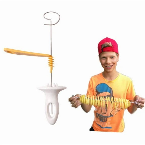 Potato Twister Tornado Slicer Manual Cutter Spiral Chips Kitchen Cook Maker