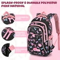 thumbnail image 3 of Kids School Backpack Set for Girls, 3 in 1 School Bag with Lunch Bag & Pencil Case for Primary Middle Students - Black, 3 of 9