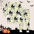 thumbnail image 4 of Halloween Pajamas Set Pumpkin Ghost Print Girls Pajamas Set Long Sleeve Crewneck Soft Comfort Top Sleepwear with Pants Set Kid Girls Clothes Size 8-9 Years Boys Girls Fashion, 4 of 4